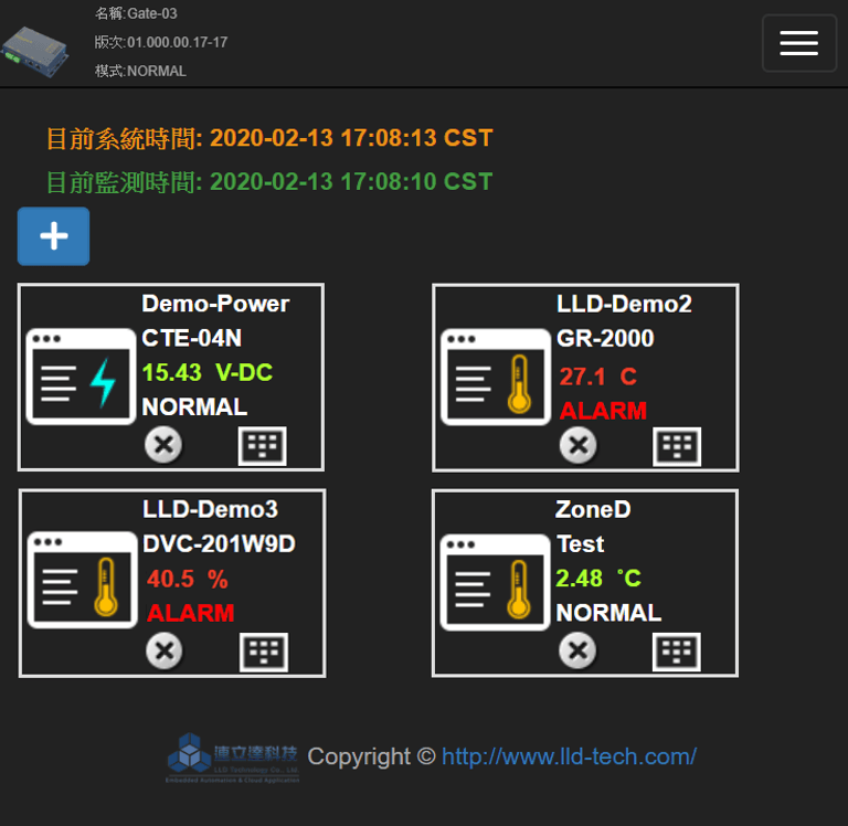 Modbus設備即時管理