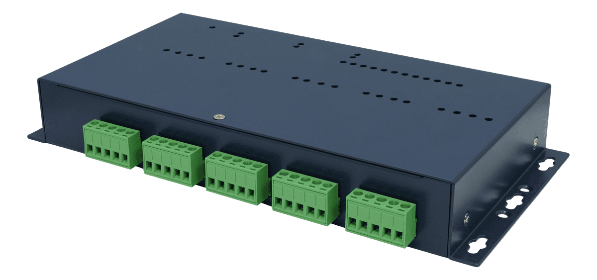 LLD-Modbus32E-01 外殼 正面右斜角 45° 遠端 I/O 控制器