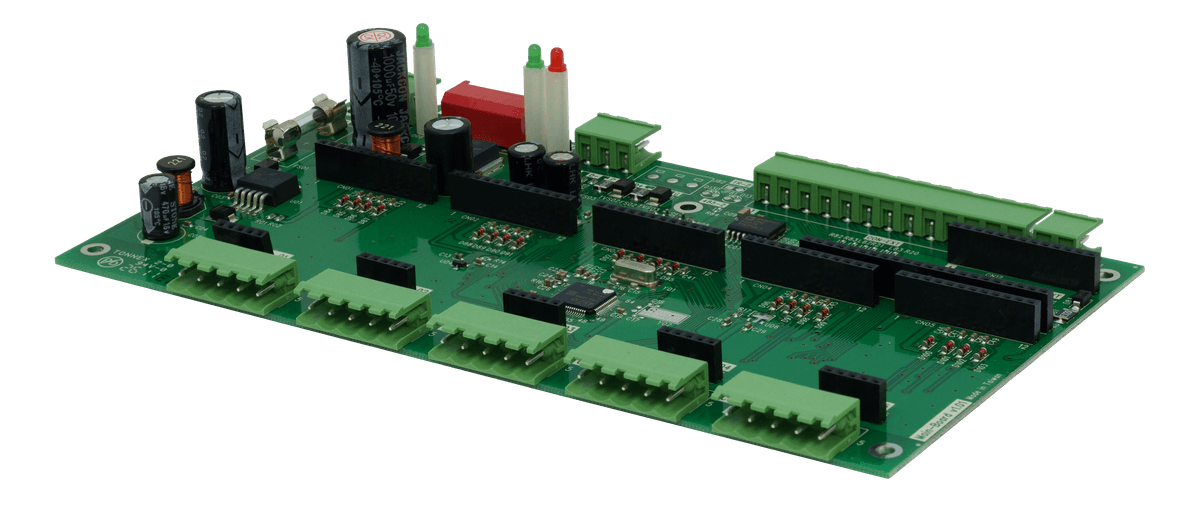 LLD-ModbusIO-01 裸板 正面右斜角 45° 遠端 I/O 控制器